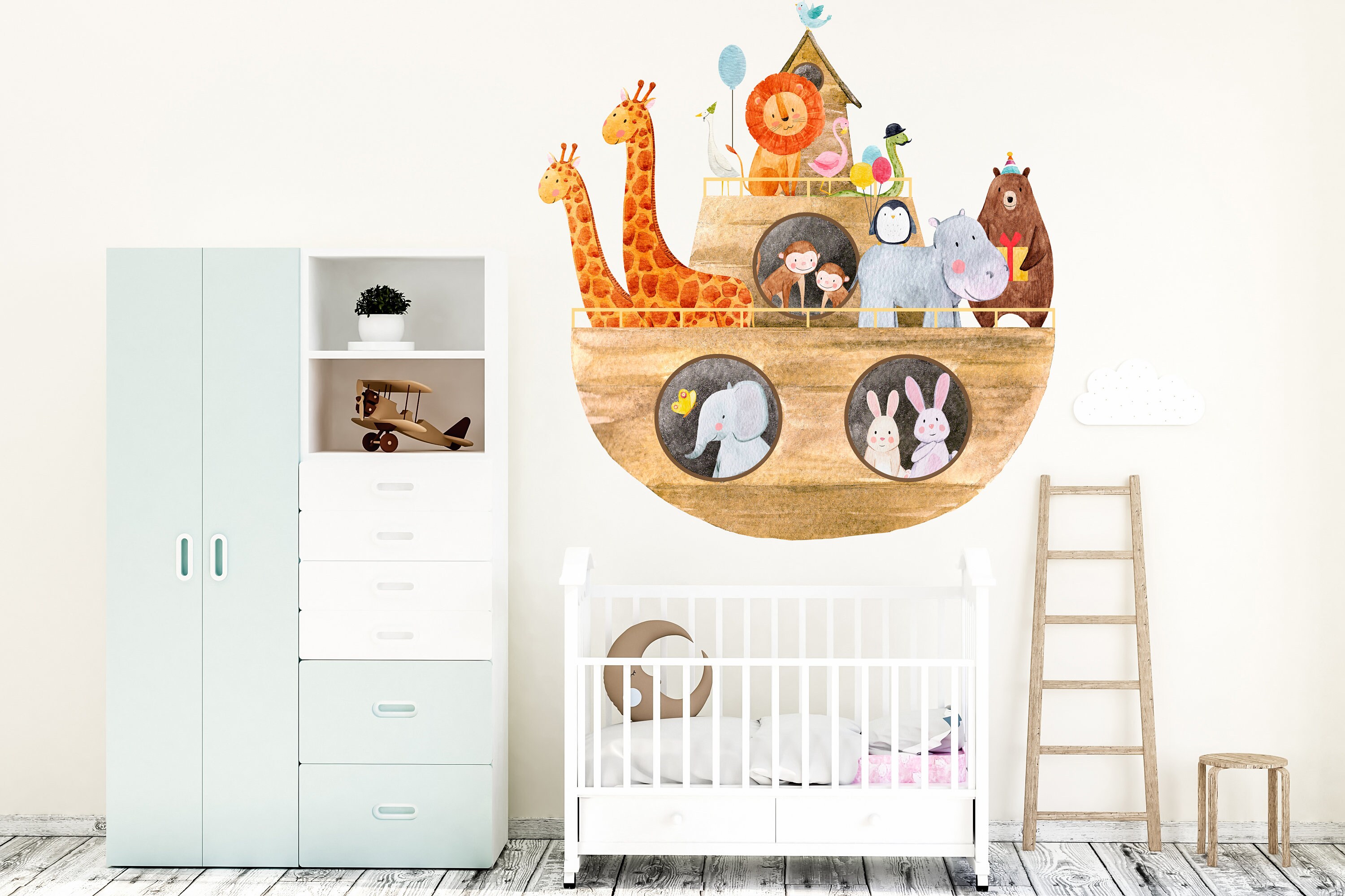 Noah's Ark Wall Stickers Noah's Ark Wall Decals Etsy