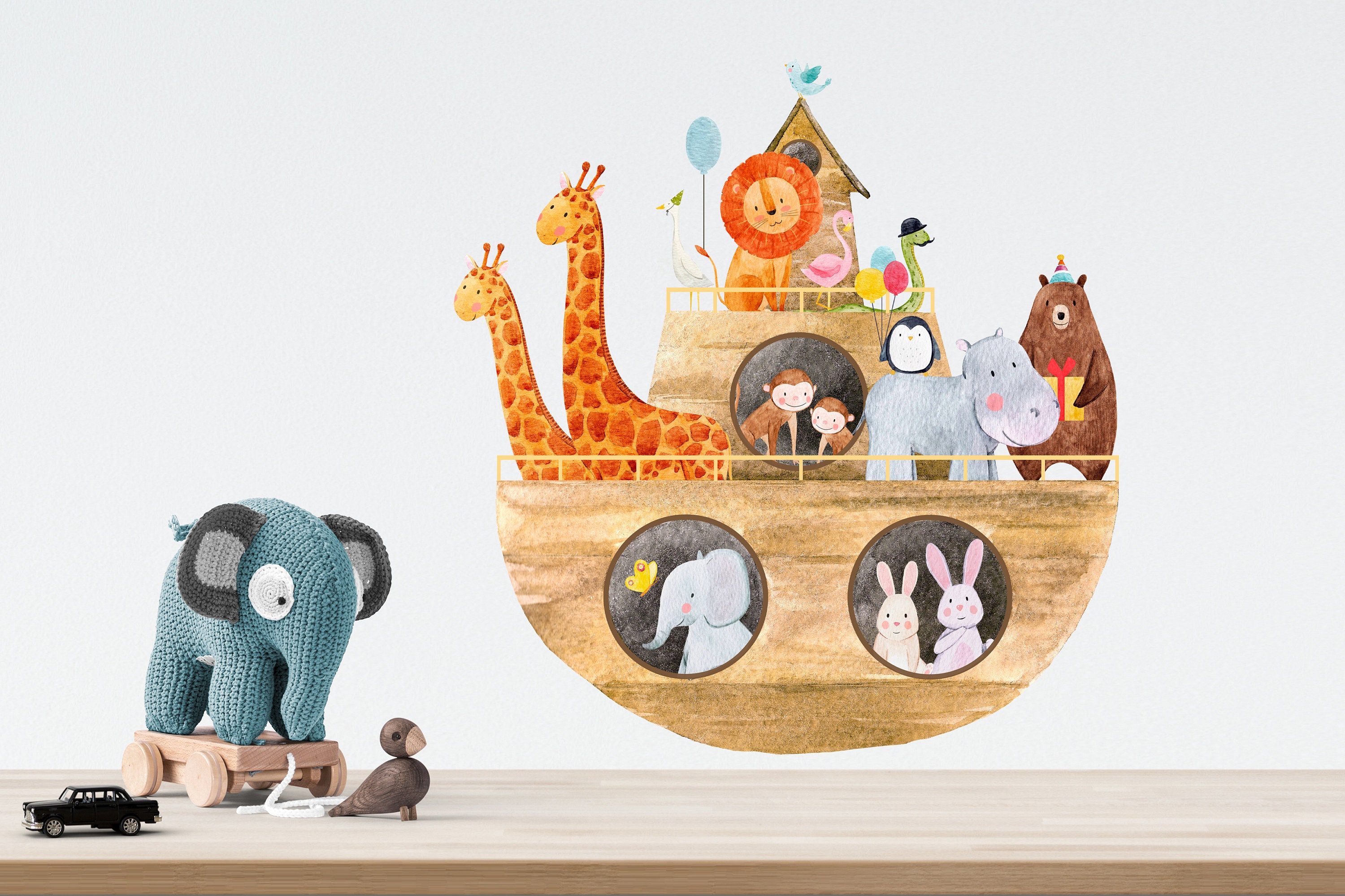 Noah's Ark Wall Stickers Noah's Ark Wall Decals Etsy