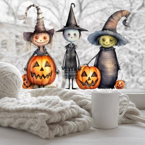 Halloween Window Stickers, Halloween window stickers, Halloween Window Decorations, Halloween Window Clings, Halloween Decals, Whimsical