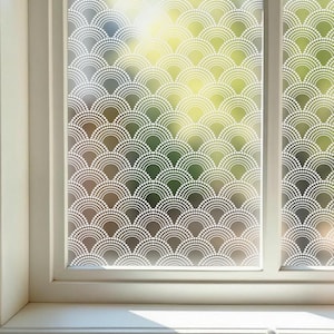 Gemusterte gefrostete Sichtschutz-Fensterfolie, Static Cling