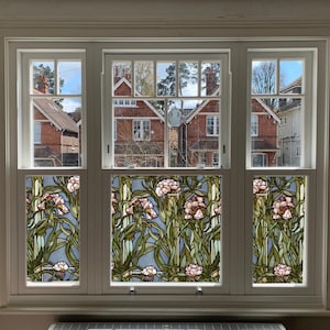 Art Deco Window Film, Privacy Window Film, Window Film, Decorative Window Film, Patterned Window Film, Coloured Window Film, Stained Glass