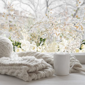 Película para ventanas con privacidad, película estática para ventanas, película para ventanas, vinilo estampado para ventanas, película estática para ventanas, película floral para ventanas