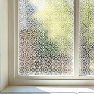 Frosted Privacy Window Film, Static Cling Privacy Window Film, Window Film, Patterned Window Vinyl, Static Cling, White Privacy Window Film
