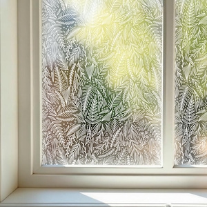 Mattierte Sichtschutzfolie, gemusterte Sichtschutzfolie, Fensterfolie, Gemusterte Sichtschutzfolie, Fensterfolie, Static Cling