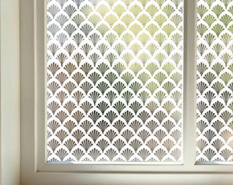 Frosted Privacy Window Film, Patterned Privacy Window Film, Window Film, Patterned Window Vinyl, Static Cling