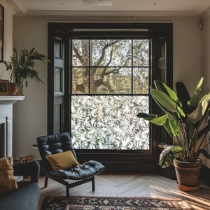frosted Privacy Window Film, Static Cling Privacy Window Film, Window Film, Patterned Window Film, Static Cling, Privacy Window Decoration