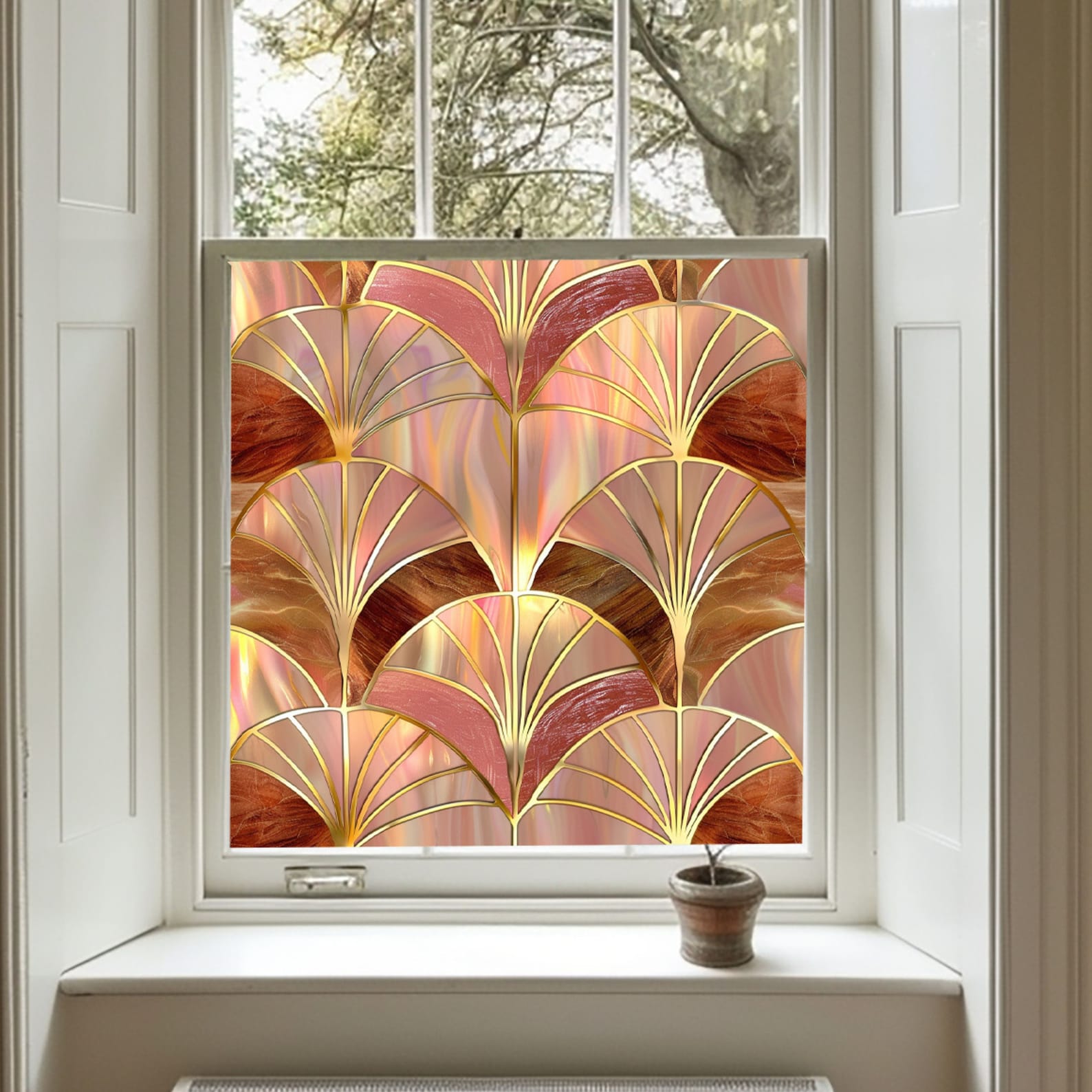 Window Film Pattern Human Art Deco Window Film, Privacy Window Film, Window Film, Decorative ...