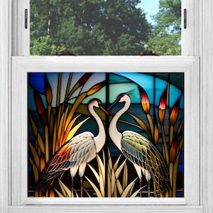 Art Deco Window Film, Privacy Window Film, Window Film, Decorative Window Film, Patterned Window Film, Coloured Window Film, Stained Glass