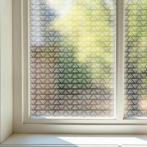 Frosted Privacy Window Film, Patterned Privacy Window Film, Window Film, Patterned Window Vinyl, Static Cling, Privacy Window Film