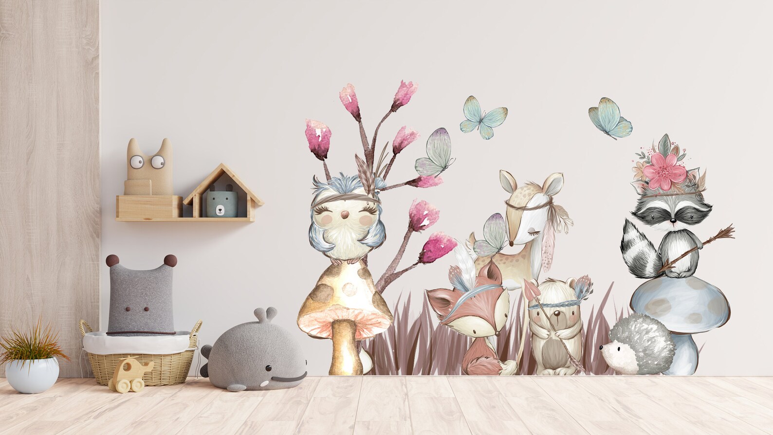 Woodland Nursery Decor in the UK Nursery Wall Décor Woodland Etsy