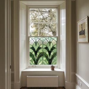 Privacy Window Film, Decorative Window Film,  Art Deco Window Film, Privacy Window Film for Glass, Bathroom, Office & Home