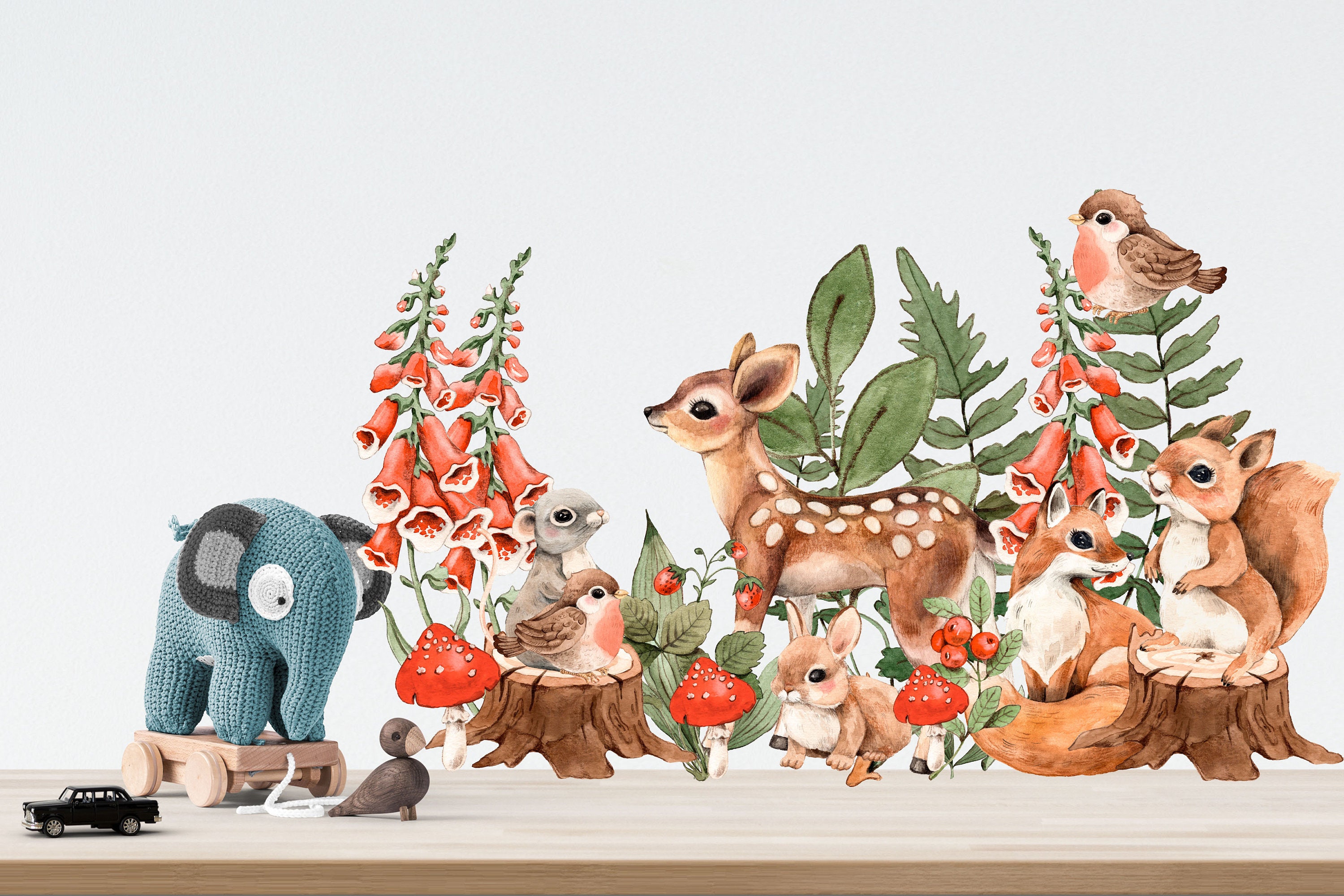 Woodland Nursery Decor in the UK Nursery Wall Décor Woodland Etsy UK