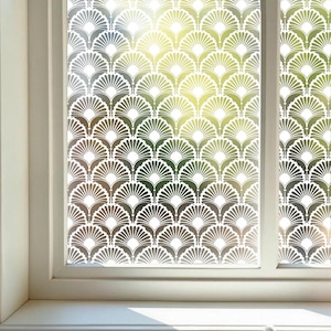 Frosted Privacy Window Film, Privacy Window Film, Patterned Privacy Window Film, Window Film, Patterned Window Vinyl, Static Cling