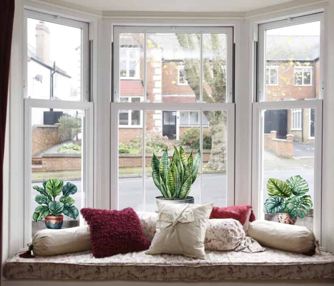 House Plant Window Stickers Window Stickers House Plants Etsy