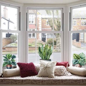House Plant Window Stickers, Window Stickers, House Plants Window Decals, Plant Decals, Plant Window Stickers. Plant Stickers, Window Decals
