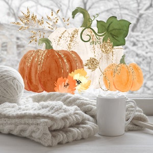 Pumpkin window Decals, Halloween Window Decorations, Halloween Window Decal, Reusable Pumpkin Stickers, Halloween Window Stickers