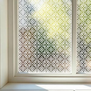 Frosted Privacy Window Film, Patterned Privacy Window Film, Patterned Window Vinyl, Static Cling Window Film, Frosted Window Cling