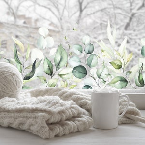 Película para ventanas con privacidad, película estática para ventanas, película para ventanas, vinilo estampado para ventanas, película estática para ventanas, película floral para ventanas