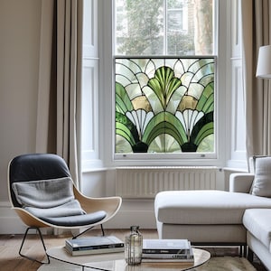 Art Deco Window Film, Privacy Window Film, Window Film, Decorative Window Film, Patterned Window Film, Coloured Window Film, Stained Glass