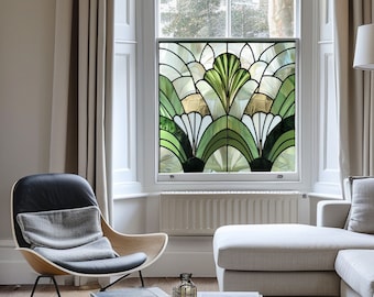 Art Deco Window Film, Privacy Window Film, Window Film, Decorative Window Film, Patterned Window Film, Coloured Window Film, Stained Glass