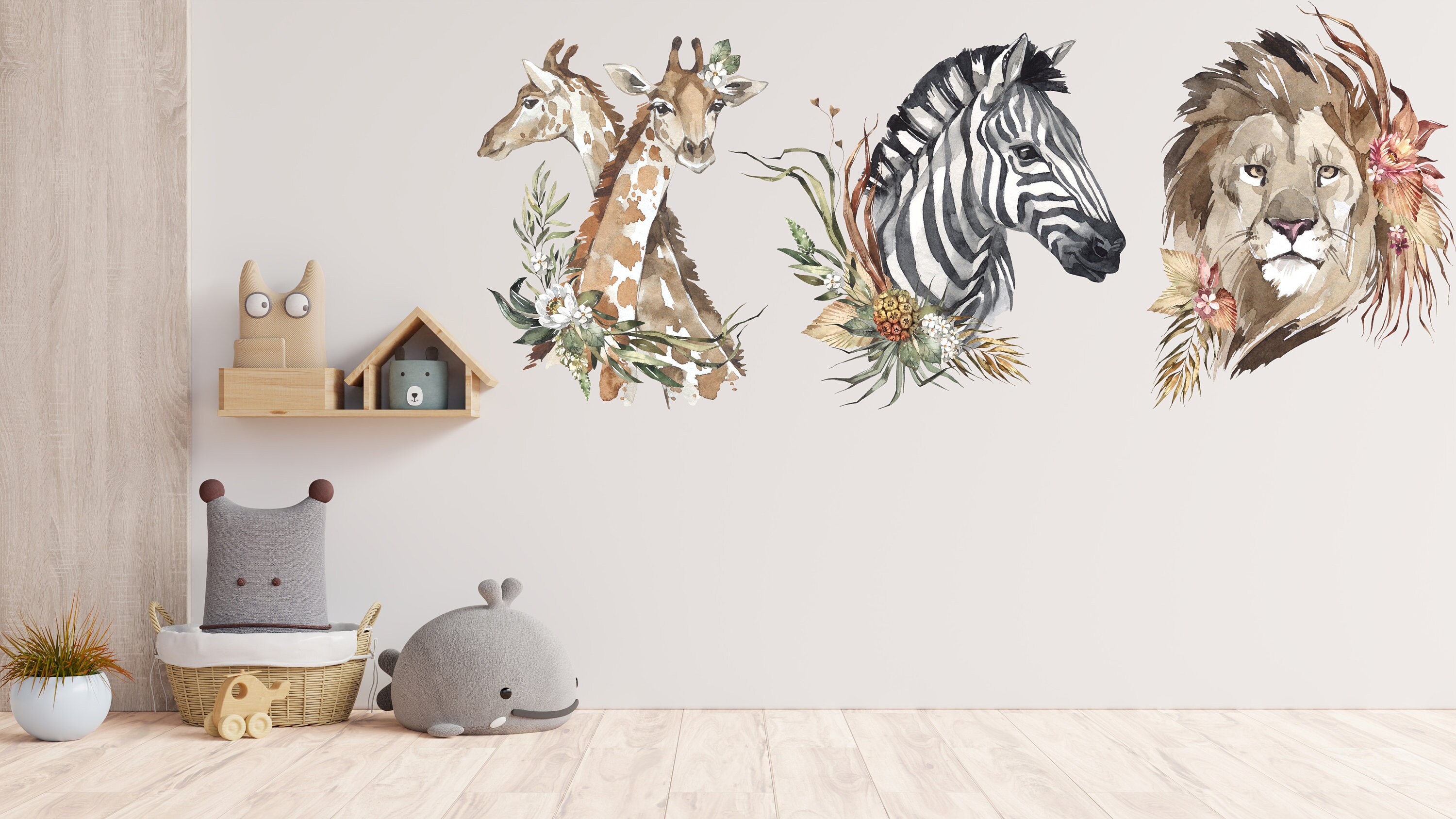 Nursery Wall Stickers Safari Nursery Decor Safari wall Etsy