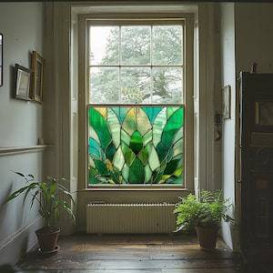 Art Deco Window Film, Privacy Window Film, Window Film, Decorative Window Film, Patterned Window Film, Coloured Window Film, Stained Glass