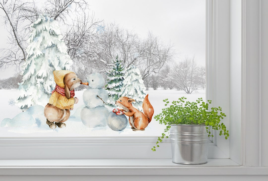Wiederverwendbare Fensterbilder Weihnachten: Bring the Magic Home!