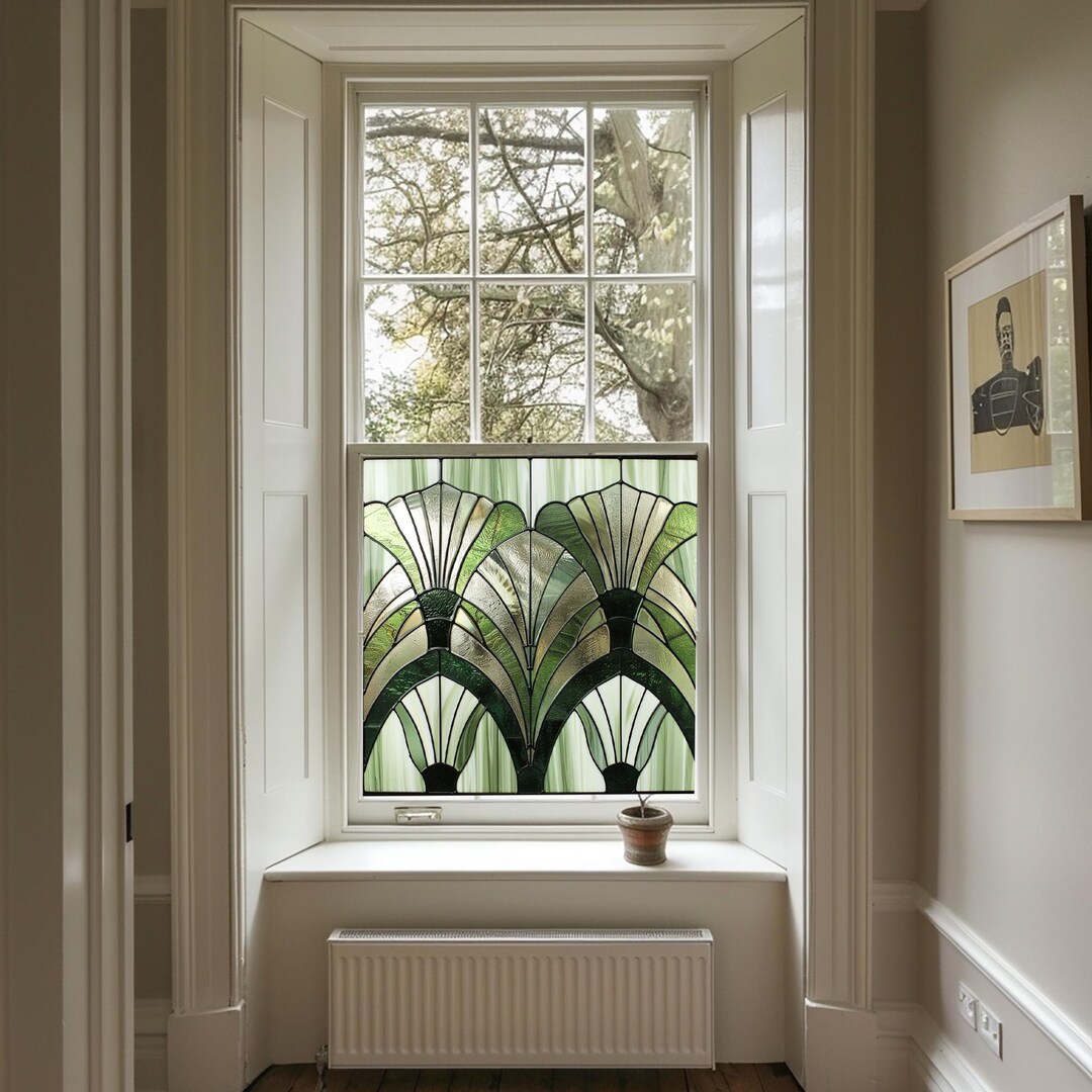 Art Deco Window Film, Privacy Window Film, Window Film, Decorative ...