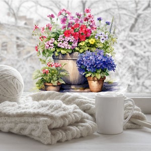 Pegatina de película para ventana con flores de primavera, pegatina estática para privacidad de ventana, pegatina floral para ventana, pegatina estática, pegatina de ventana con flores