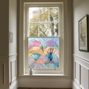 Pink Window Film, Privacy Window Film, Art Deco Window Film, Decorative Window Film, Front Door Window Film, Stained Glass Window Film