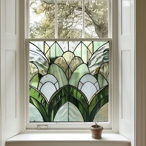 Art Deco Window Film, Privacy Window Film, Window Film, Decorative Window Film, Patterned Window Film, Coloured Window Film, Stained Glass