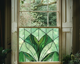 Art Deco Window Film, Privacy Window Film, Window Film, Decorative Window Film, Patterned Window Film, Coloured Window Film, Stained Glass