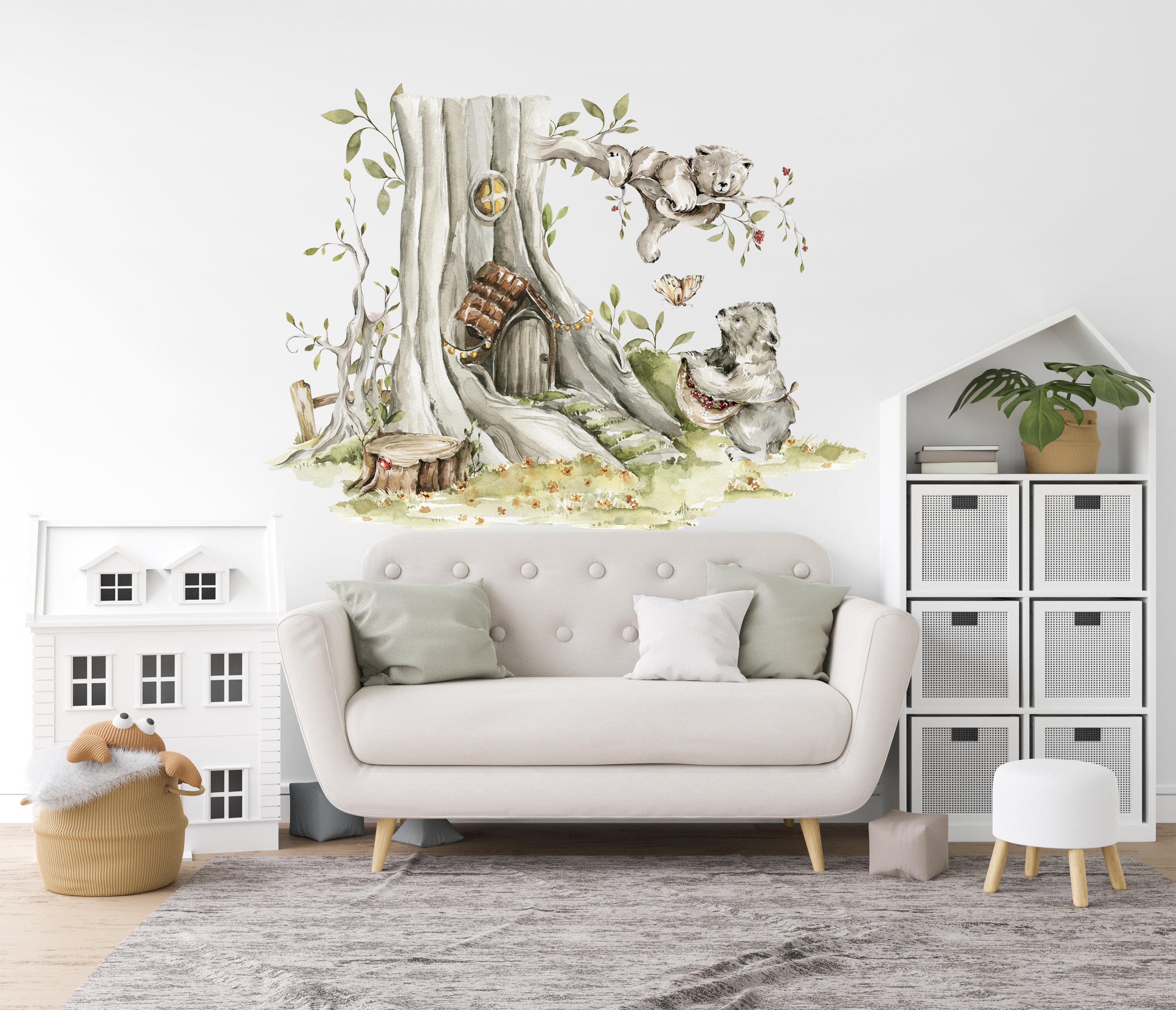 Woodland Wall Stickers Nursery Wall Stickers Woodland Etsy