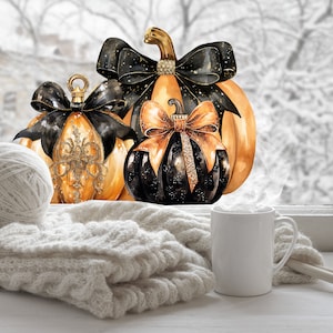 Pumpkin window Decals, Autumn Window Stickers, Halloween Window Decorations, Pumpkin Window Clings, Reusable Pumpkin Window Stickers,