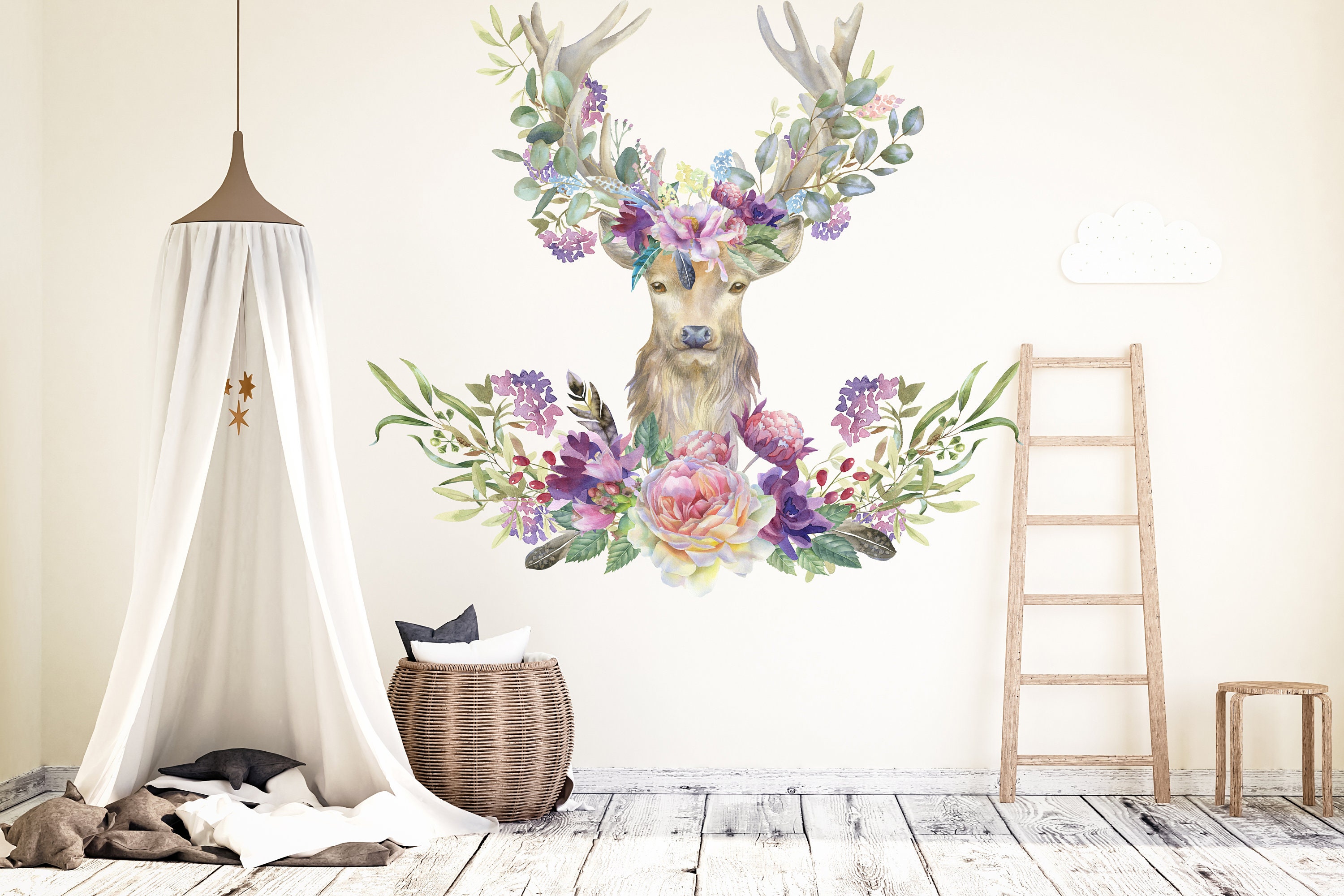 Woodland Nursery Decor In The UK Nursery wall décor Boho