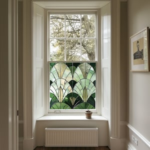 Art Deco Window Film, Privacy Window Film, Window Film, Decorative Window Film, Patterned Window Film, Coloured Window Film, Stained Glass