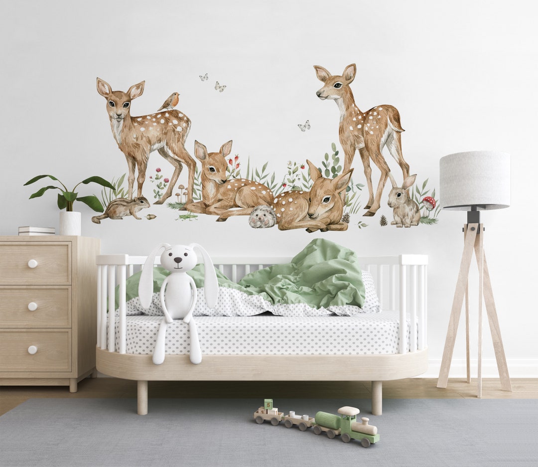 Nursery Wall Decal, Animal Wall Stickers, Nursery Wall Decals, Woodland