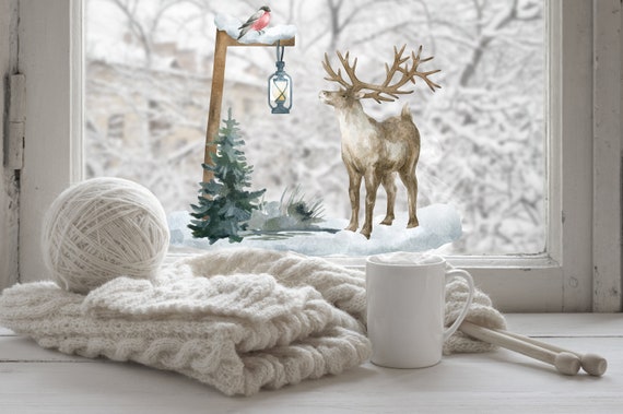 Christmas cheap window stickers