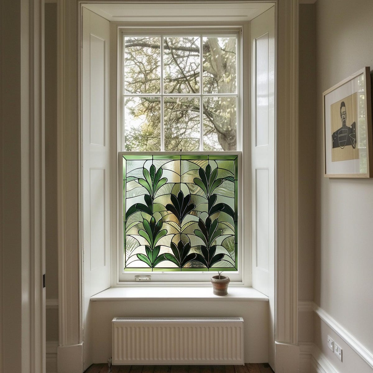 Front Door Transom Decorative Film