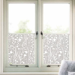 frosted Privacy Window Film, Static Cling Privacy Window Film, Window Film, Patterned Window Film, Static Cling, Privacy Window Decoration