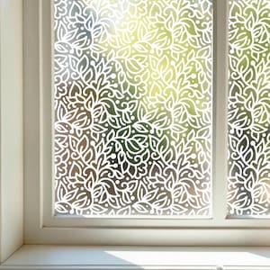 Frosted Privacy Window Film, Privacy Window Film, Patterned Privacy Window Film, Window Film, Patterned Window Vinyl, Static Cling