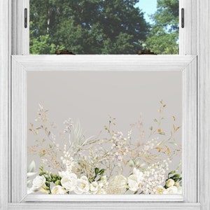 frosted Privacy Window Film, Static Cling Privacy Window Film, Window Film, Patterned Window Film, Static Cling, Privacy Window Decoration