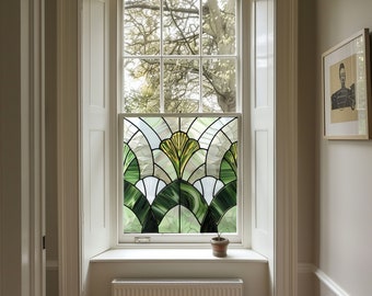 Art Deco Window Film, Privacy Window Film, Window Film, Decorative Window Film, Patterned Window Film, Coloured Window Film, Stained Glass