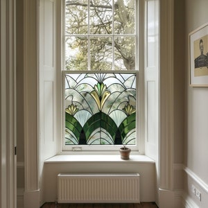 Art Deco Window Film, Privacy Window Film, Window Film, Decorative Window Film, Patterned Window Film, Coloured Window Film, Stained Glass