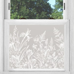 frosted Privacy Window Film, Static Cling Privacy Window Film, Window Film, Patterned Window Film, Static Cling, Privacy Window Decoration