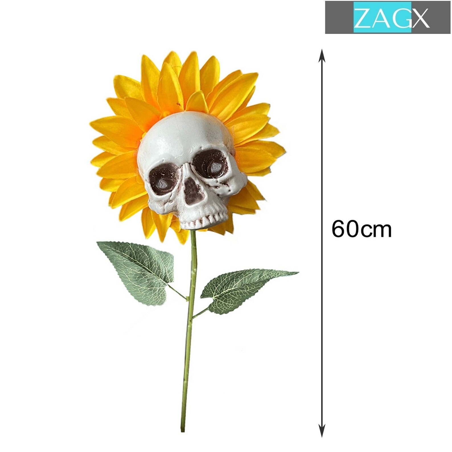 Halloween Decor Skull Sunflowers Halloween Lawn Decor Etsy