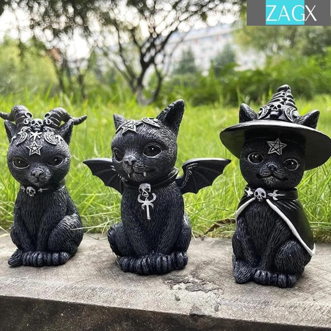 Cat Halloween Decor Halloween Decorations Outdoor Garden  Etsy