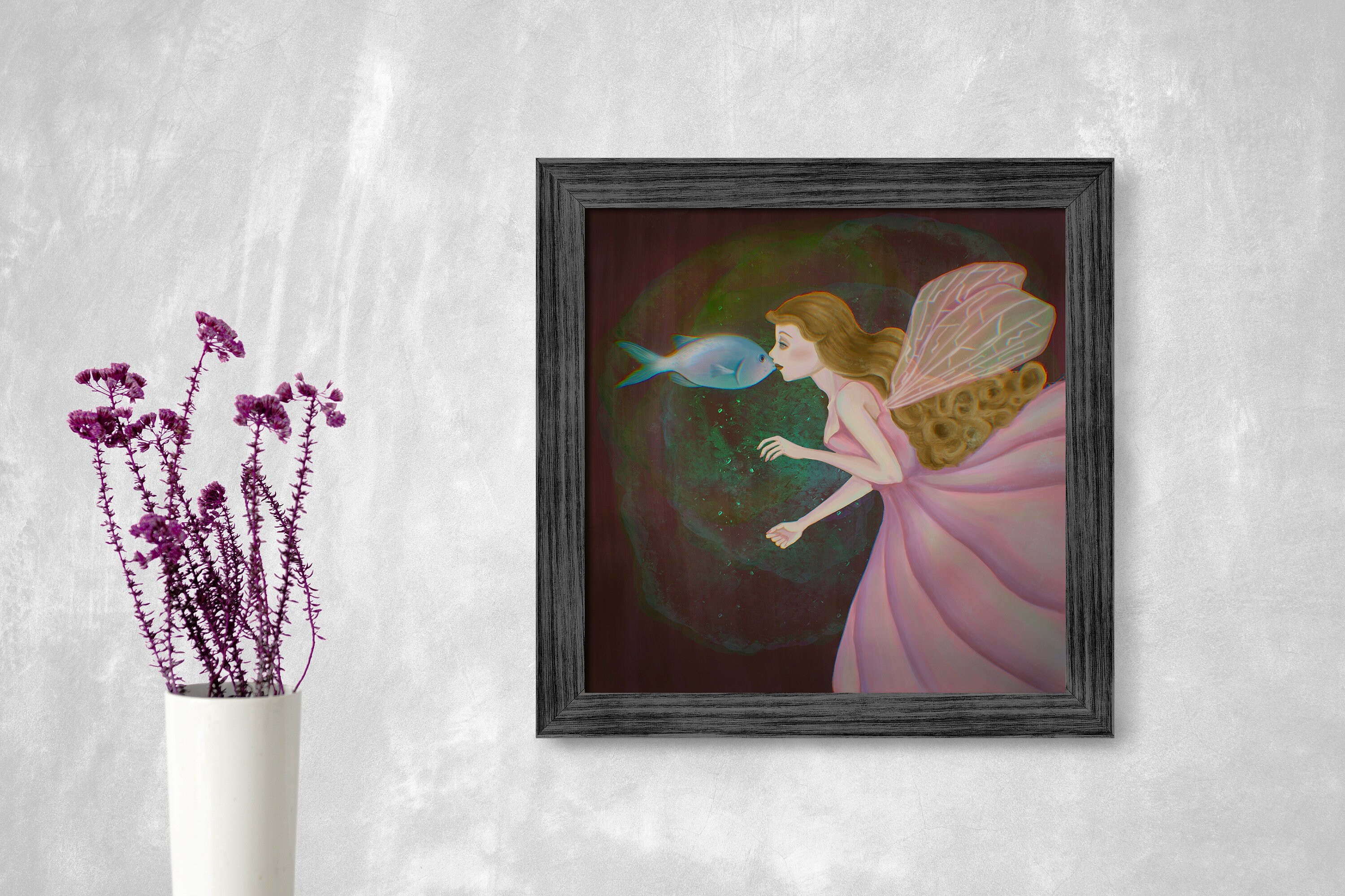 Mystic Wall Art Mystical Wall Decoration Mystic Painting Etsy