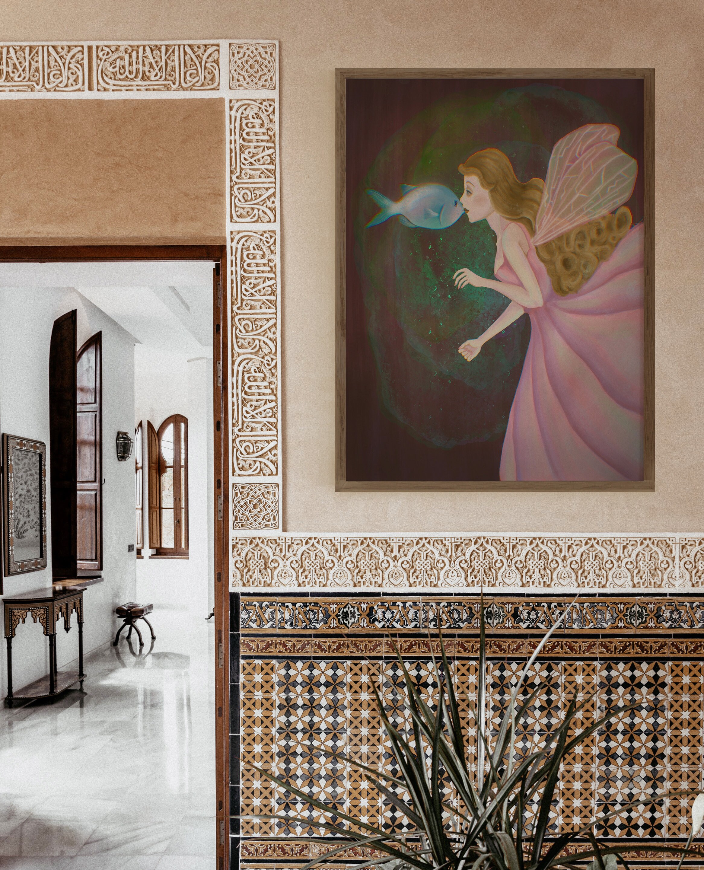 Mystic Wall Art Mystical Wall Decoration Mystic Painting Etsy