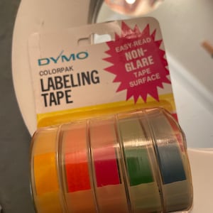 Vintage 1980s Dymo Rainbow Labeling Tape: NIP Colorpak Office Supplies